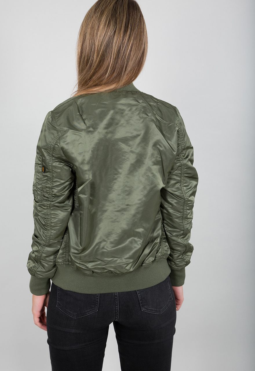 AlphaIndustriesDamenJackeMA-1VFLWWomenSage-GreenGold