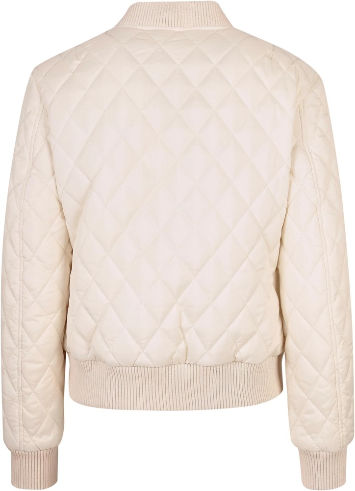 UrbanClassicsDamenJackeLadiesDiamondQuiltNylonJacketWhitesand-3XL