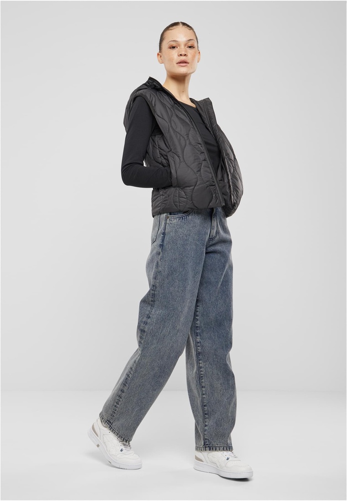 UrbanClassicsDamenSteppwesteLadiesSuperLightPufferVestTB7009Black-3XL