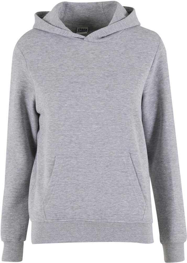 UrbanClassicsDamenLadiesBasicEssentialHoodyTB8009Heathergrey-3XL