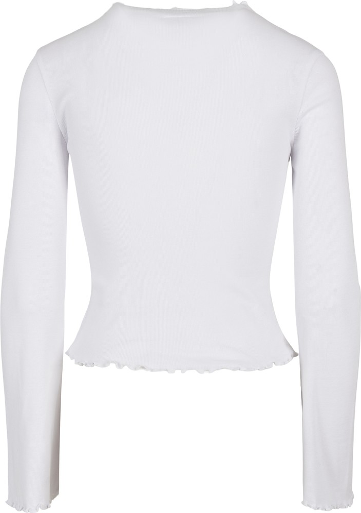 UrbanClassicsDamenLadiesRibTurtelneckLongsleeveWhite-3XL