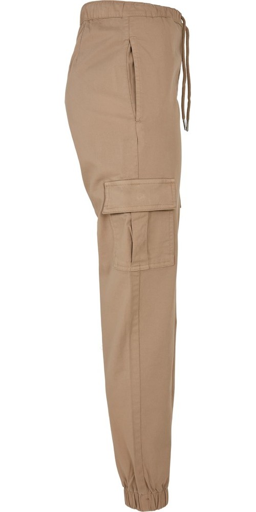 UrbanClassicsDamenLadiesHighWaistCargoComfortJoggingPantsSofttaupe
