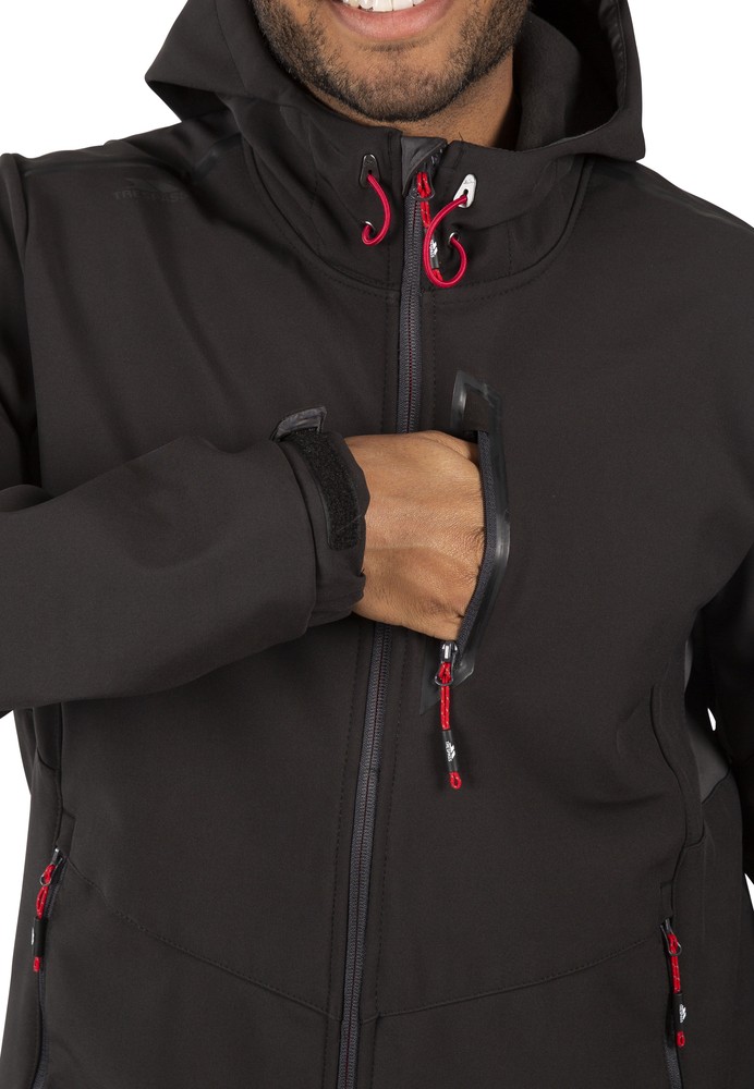 TrespassJackeMarlonB-MaleSoftshellJacketTp75Black-XXXL