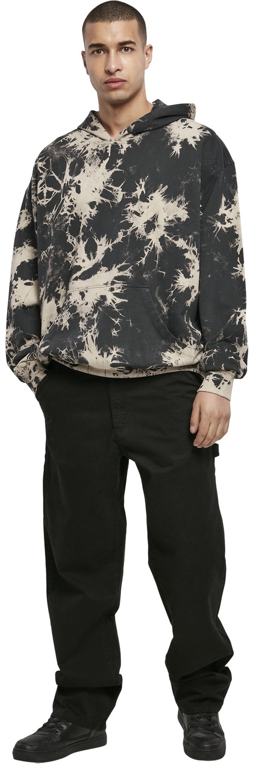 UrbanClassicsSweatshirtBleachedHoodyBlack