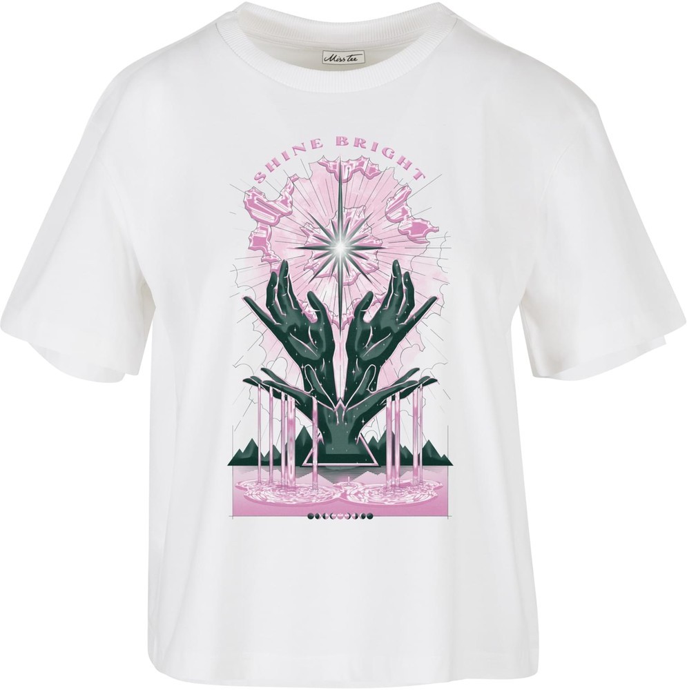 MissTeeDamenT-ShirtShineBrightTeeWhite-L