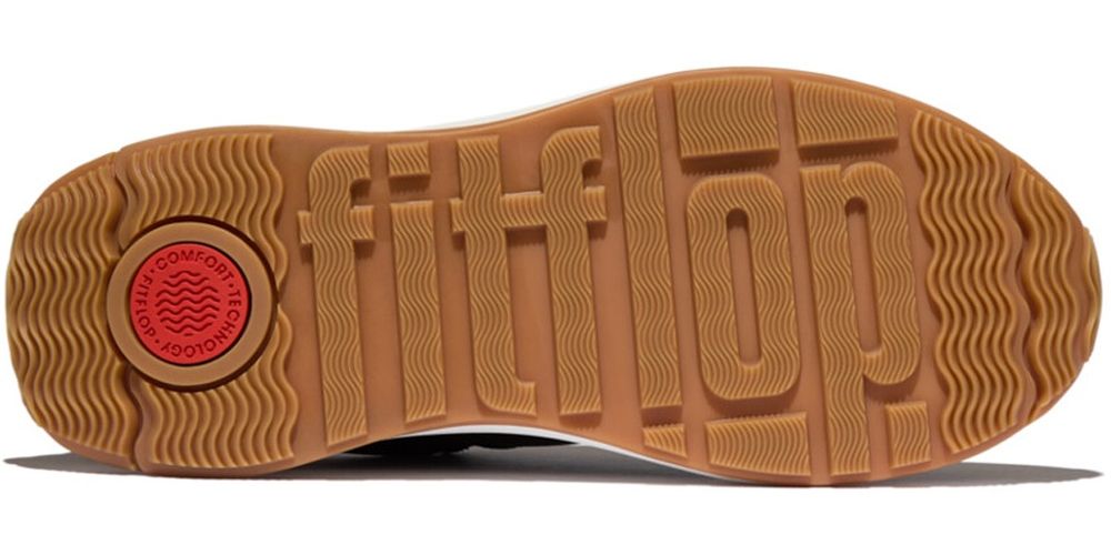 FitFlopDamenSneakersF-ModeFlowSuede-MixFlatformE1YBlack-36