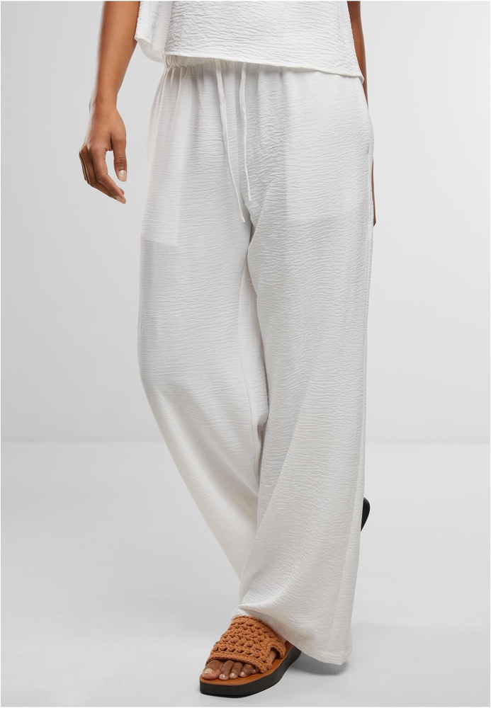 UrbanClassicsDamenLadiesStructuredWidelegPantsTB7500White-3XL
