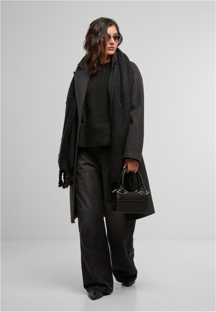 UrbanClassicsDamenMantelLadiesOversizedLongCoatTB6073AnthraciteMelange-3XL