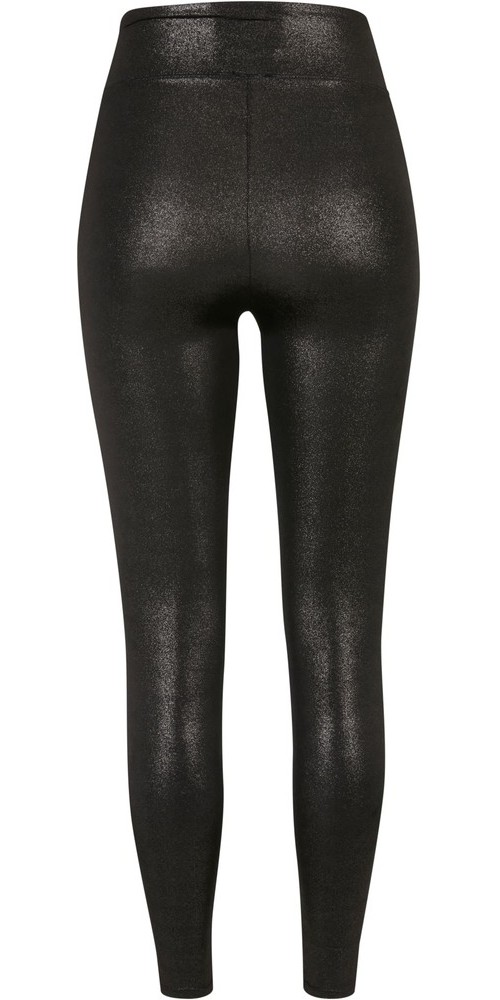 UrbanClassicsDamenLadiesHighWaistGlamourLeggingsSparklingblack