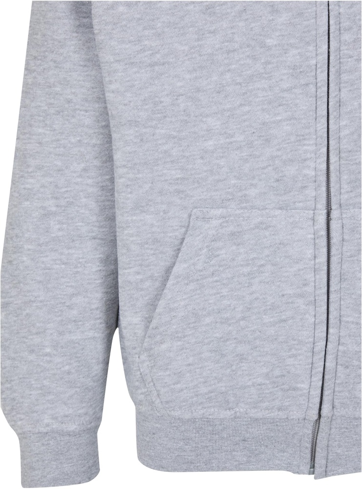 UrbanClassicsKinderKidsBasicEssentialZipHoodyUCK8003Heathergrey-110116