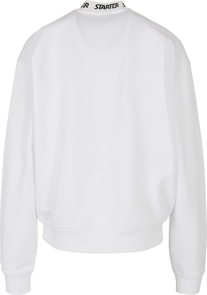 StarterBlackLabelJaquardRibCrewneckWhite-L