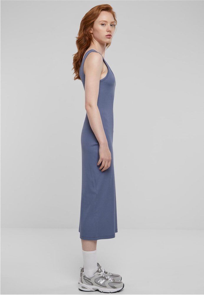 UrbanClassicsDamenKleidLadiesRibTopDressTB6190Vintageblue-3XL