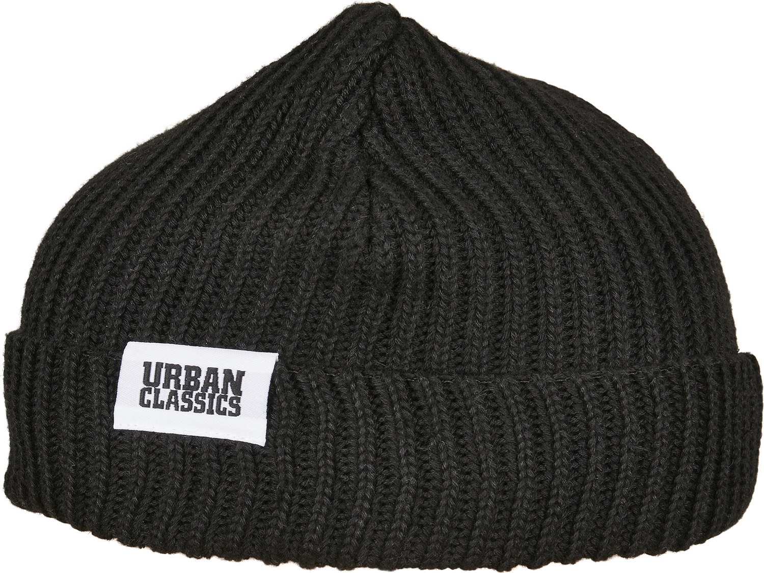 UrbanClassicsBeanieRecycledYarnFishermanBeanieBlack
