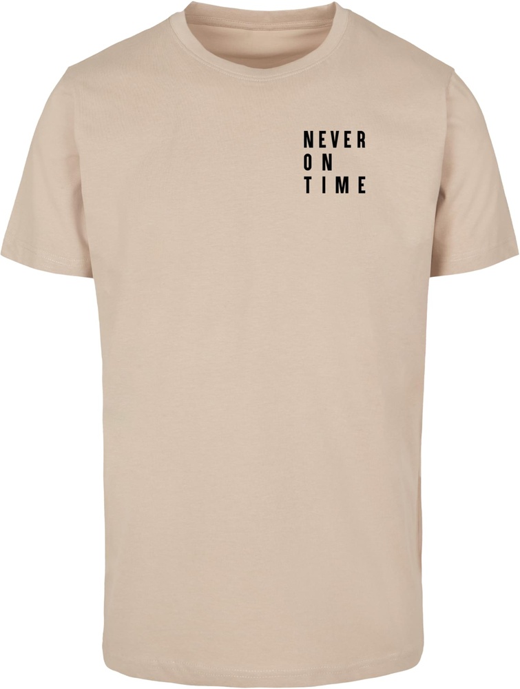 MisterTeeT-ShirtNeverOnTimeTeeMT1144Sand-3XL