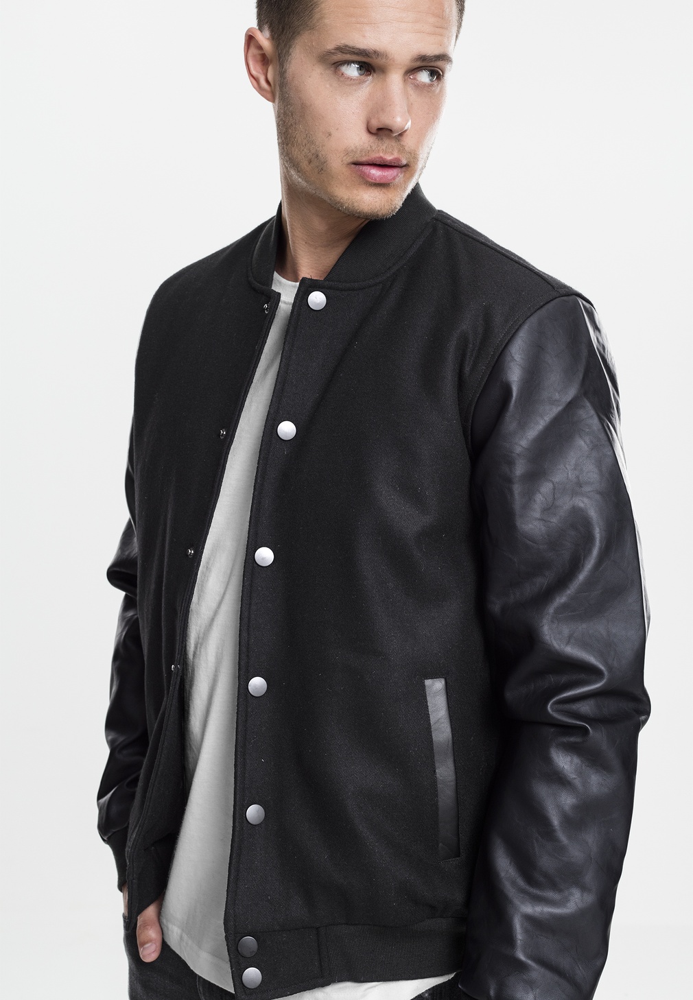 UrbanClassicsCollegeJackeOldschoolCollegeJacketBlack