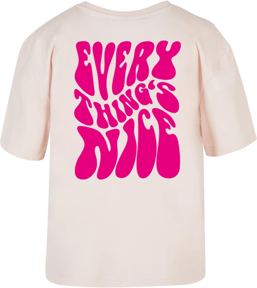 MissTeeDamenT-ShirtEverythingsNiceTeeMST007Pink-3XL