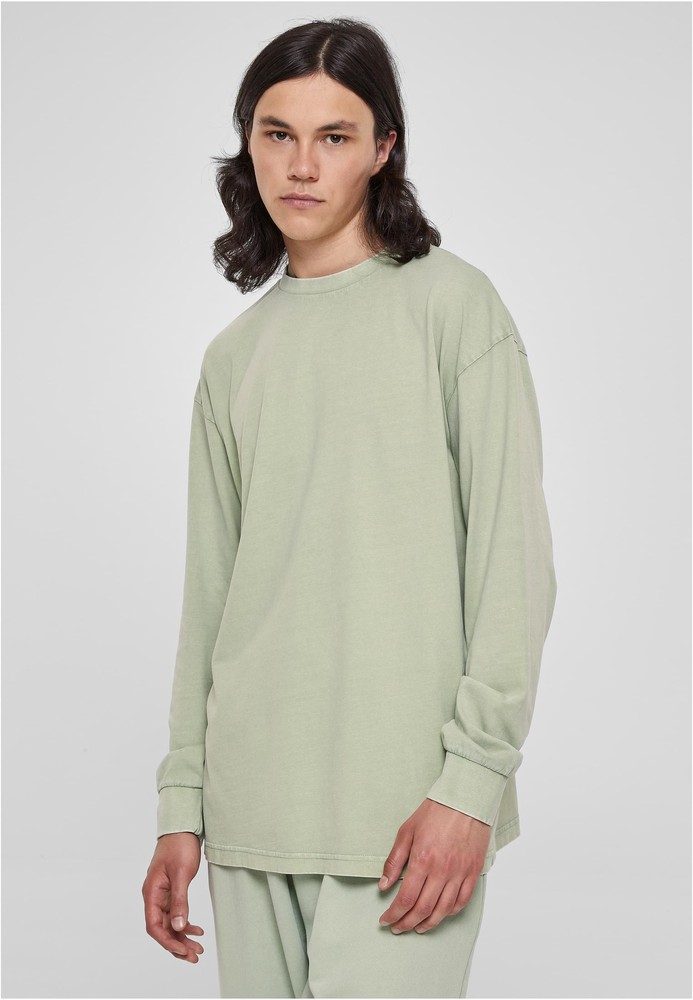 UrbanClassicsHeavyBoxyAcidWashLongsleeveVintagegreen-3XL