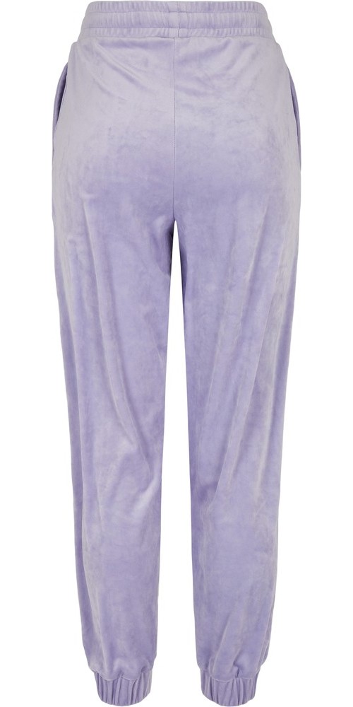 UrbanClassicsDamenLadiesHighWaistBallonVelvetSweatPantsLavender-3XL