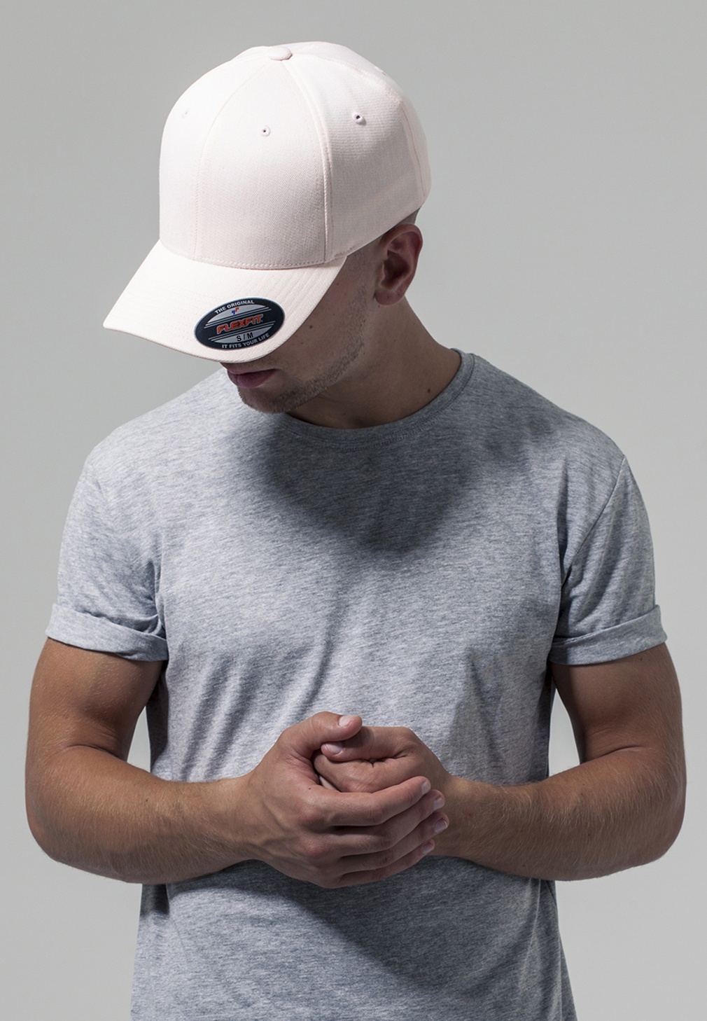 FlexfitCapPastelMelangeCapWhisperpink-LXL