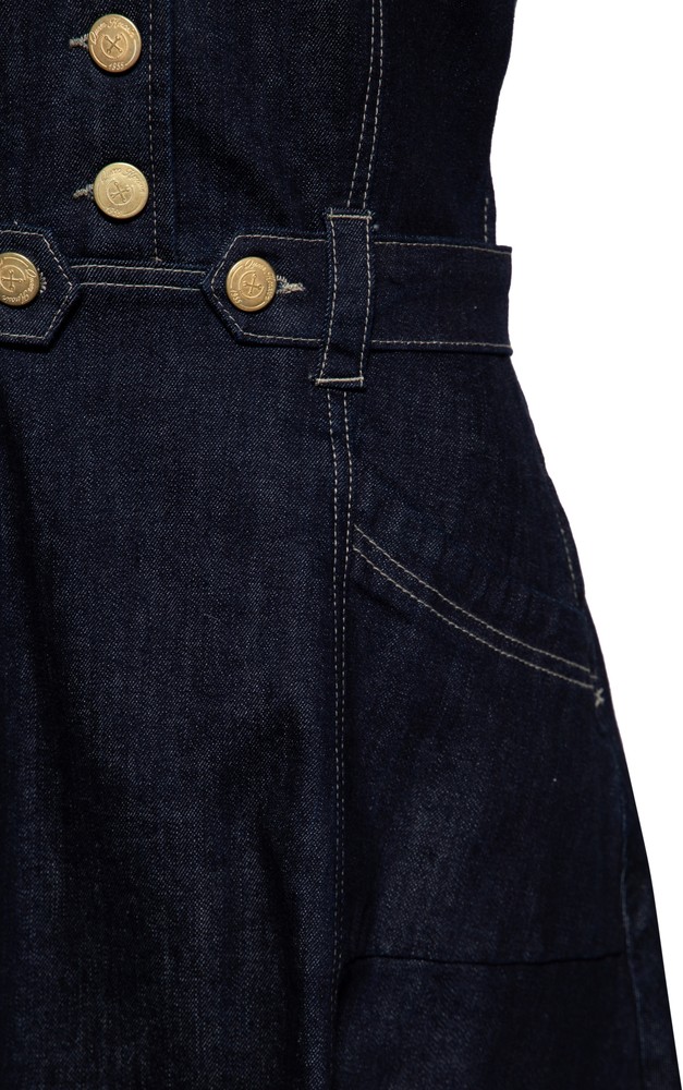 QueenKerosinWesternSwingKleidmitStickereiQKU26007Denim