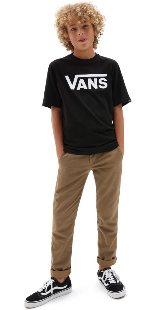 VansJungenKidsT-ShirtByVansClassicBoysBlackWhite-L