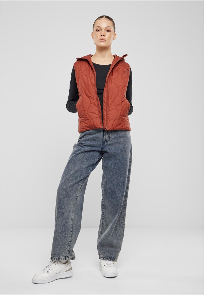 UrbanClassicsDamenSteppwesteLadiesSuperLightPufferVestTB7009Darkrust-3XL