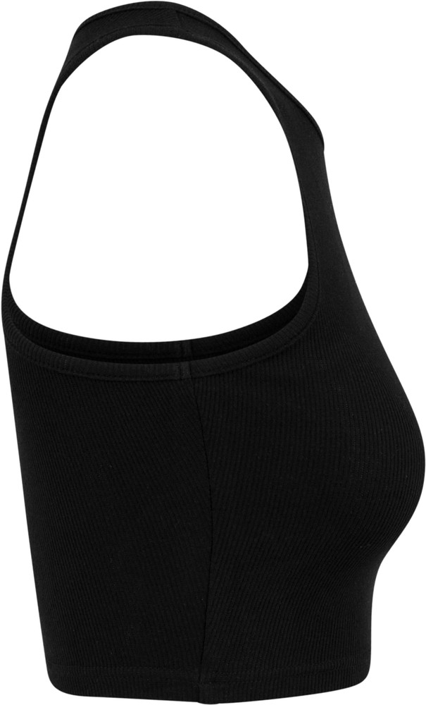 UrbanClassicsDamenLadiesCroppedRibTopBlack-3XL