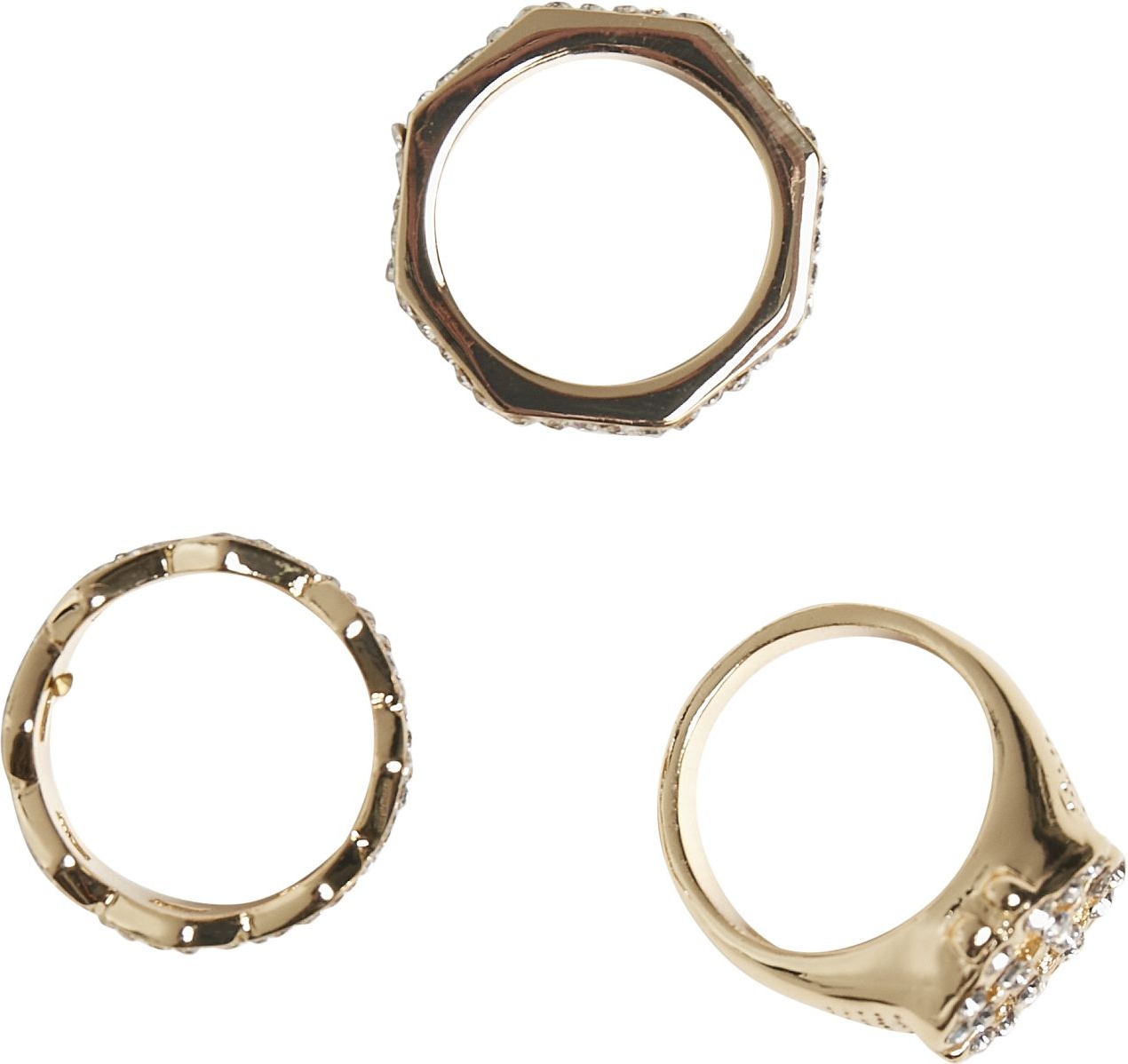 UrbanClassicsDollarRing3-PackGold