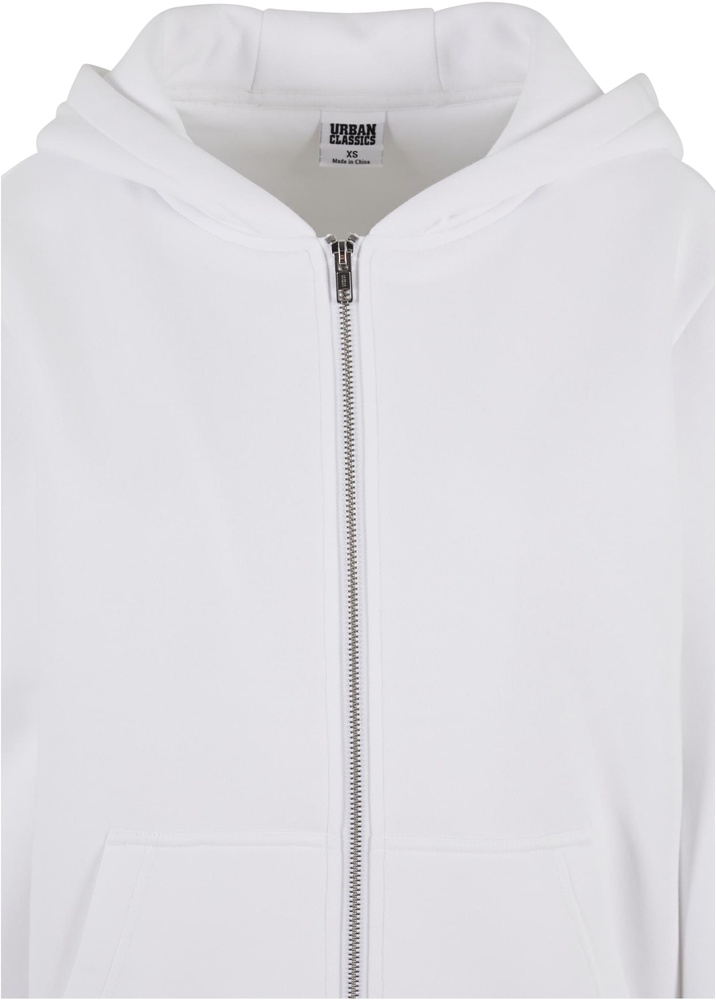 UrbanClassicsDamenLadiesFluffyZipHoodyTB7286White-3XL