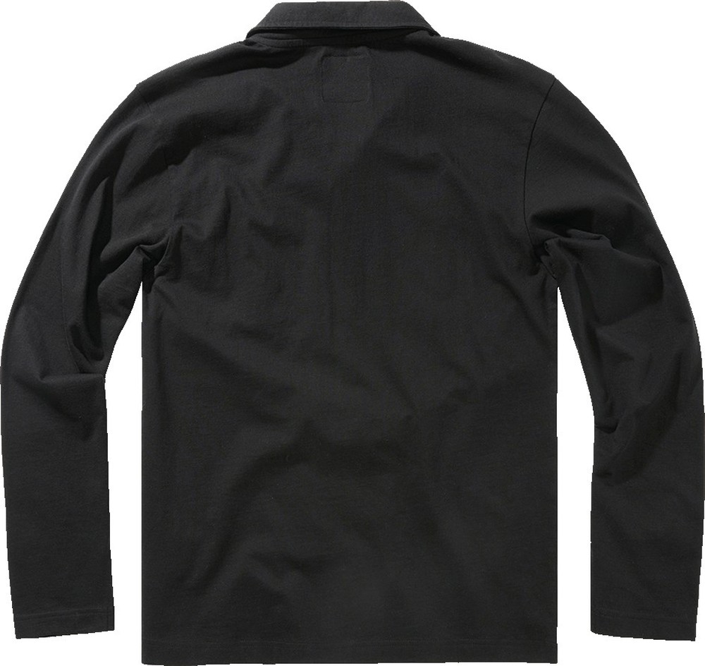 BranditHerrenT-ShirtJerseyPoloshirtWillislongsleeveBlack