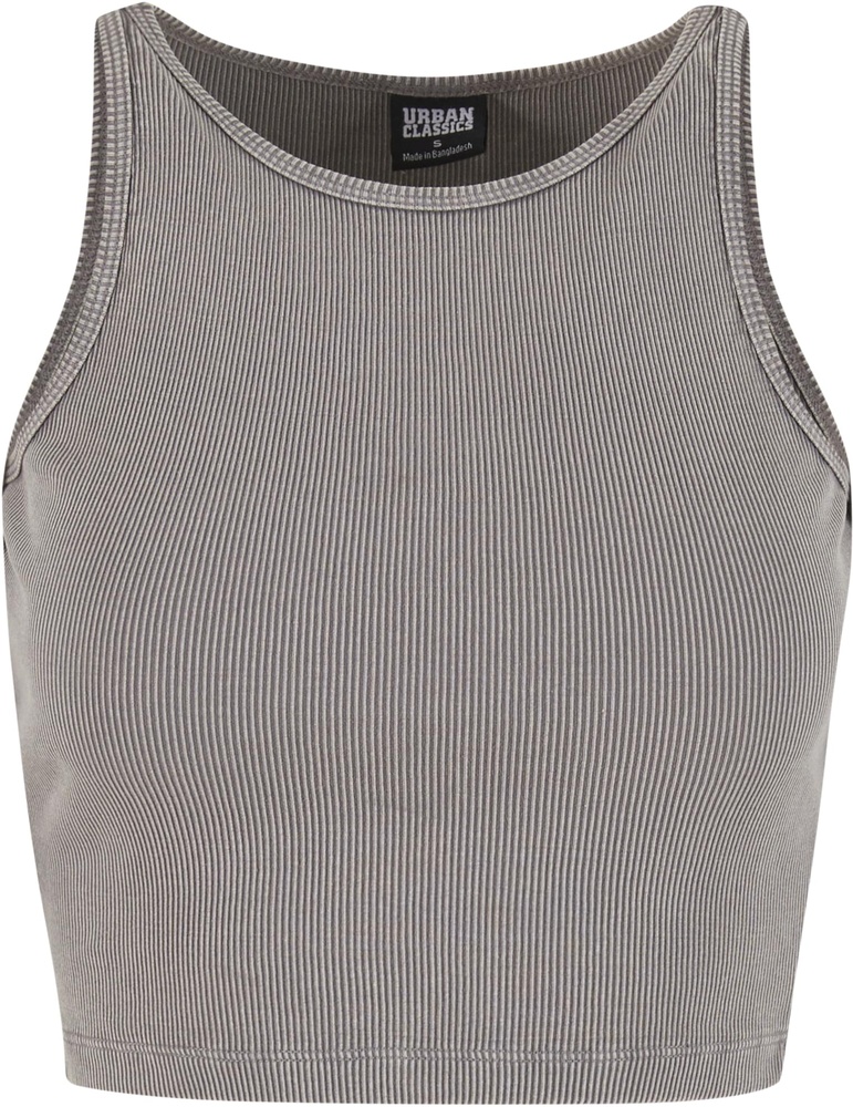 UrbanClassicsDamenT-ShirtLadiesWashedRibJerseyCroppedTopTB7482