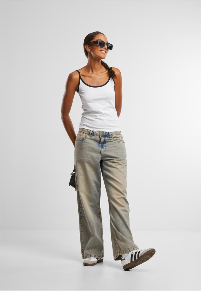 UrbanClassicsDamenLadiesContrastBasicTop2-PackTB7485A