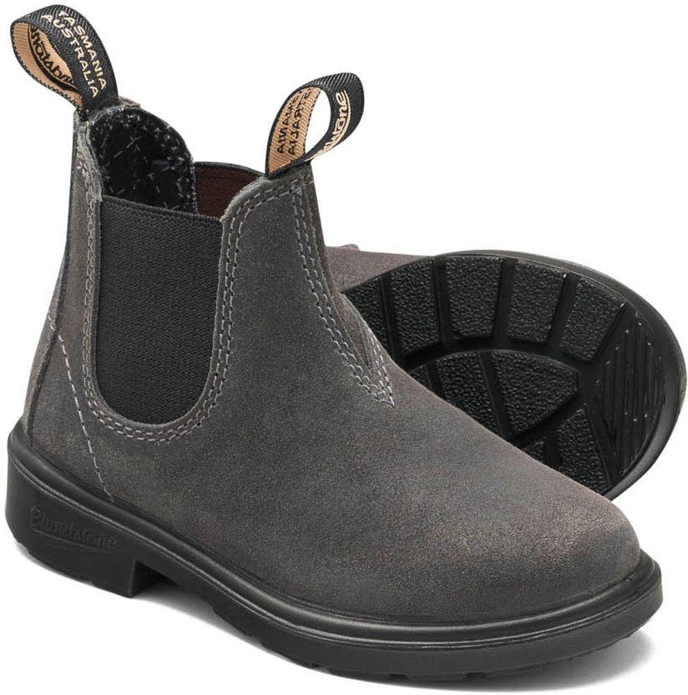 BlundstoneKinderStiefel2594SteelGreyWaxedSuedeKids