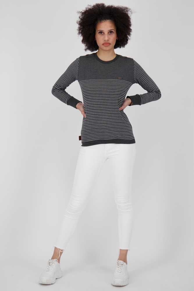 AlifeKickinDamenLeonieAKZLongsleeveMoonlessMelange