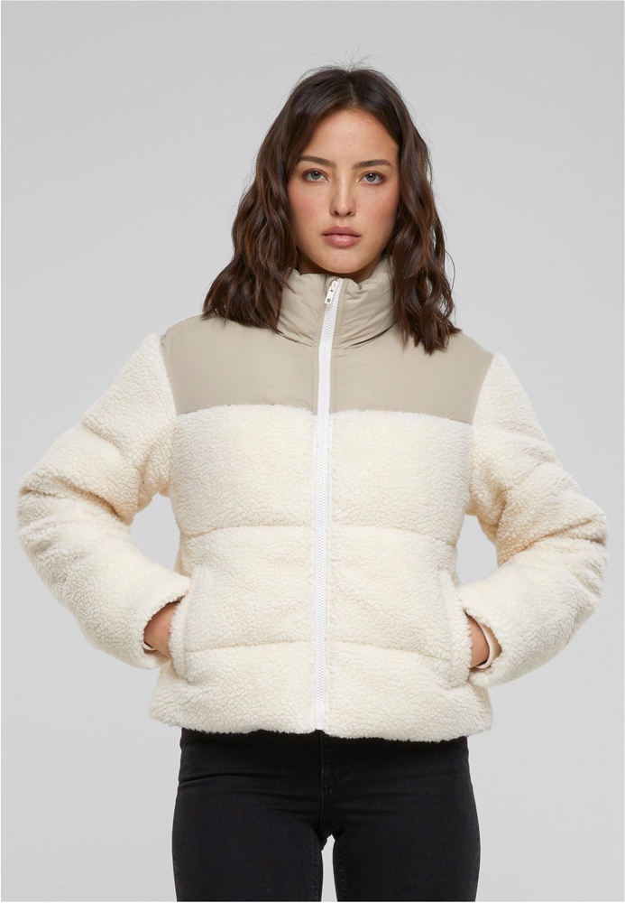 UrbanClassicsDamenLadiesShortSherpaMixPufferJacketTB6147