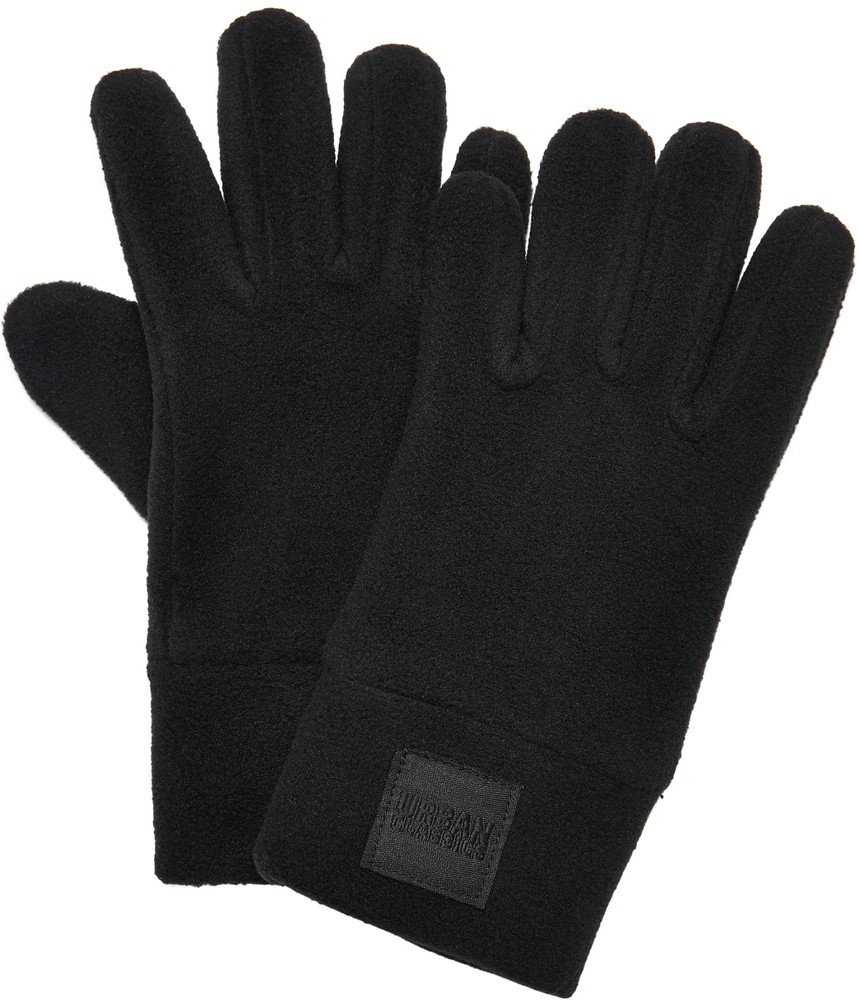 UrbanClassicsJungenSchalFleeceWinterSetKidsBlack-LXL