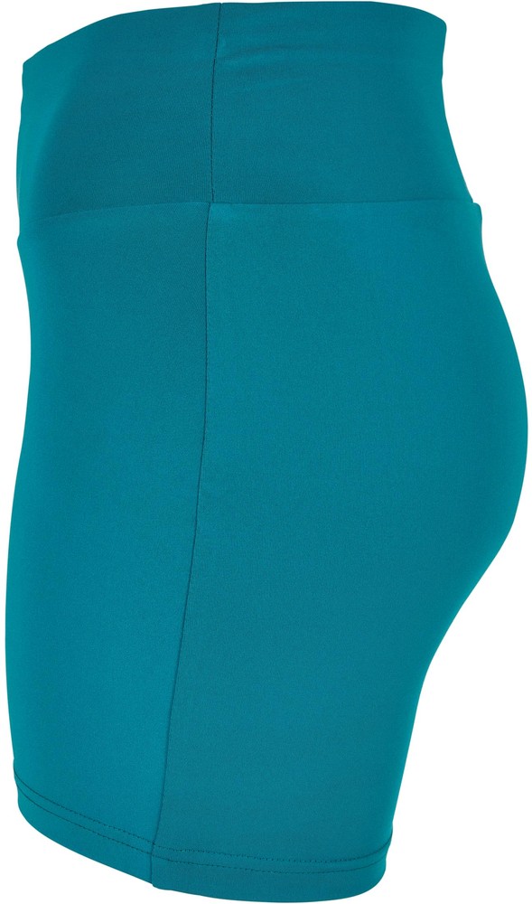 UrbanClassicsDamenShortsLadiesRecycledHighWaistCycleHotPantsWatergreen-3XL