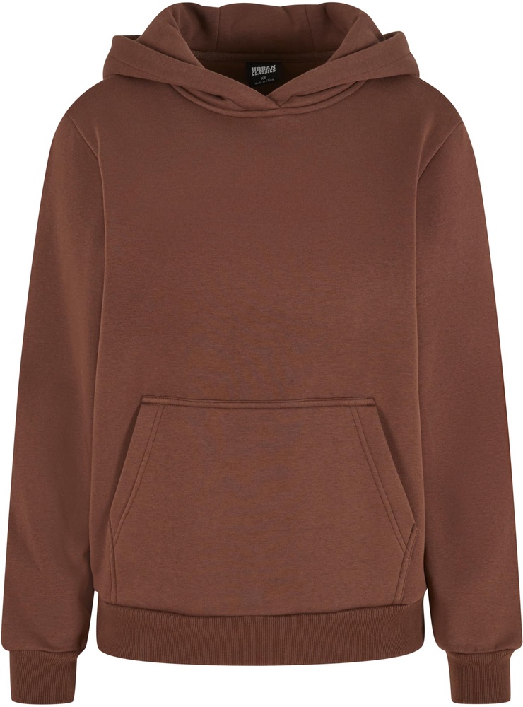 UrbanClassicsDamenLadiesFluffyHoodyTB7105Chocolatebrown-3XL