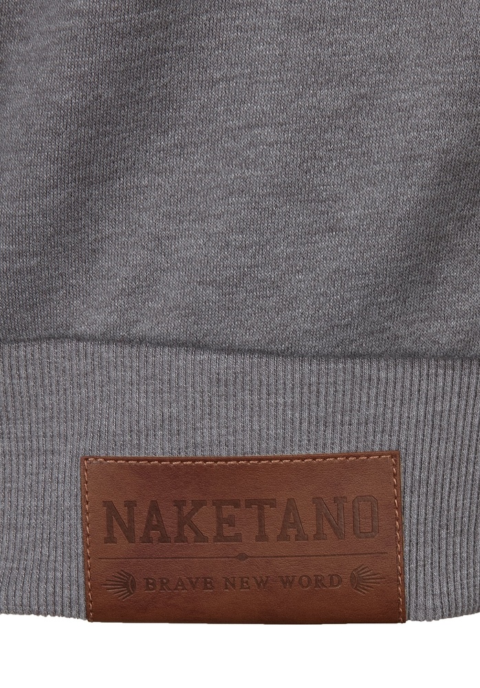 NaketanoHoodieSchwarzkopf1800-0310DarkGreyMelange-S