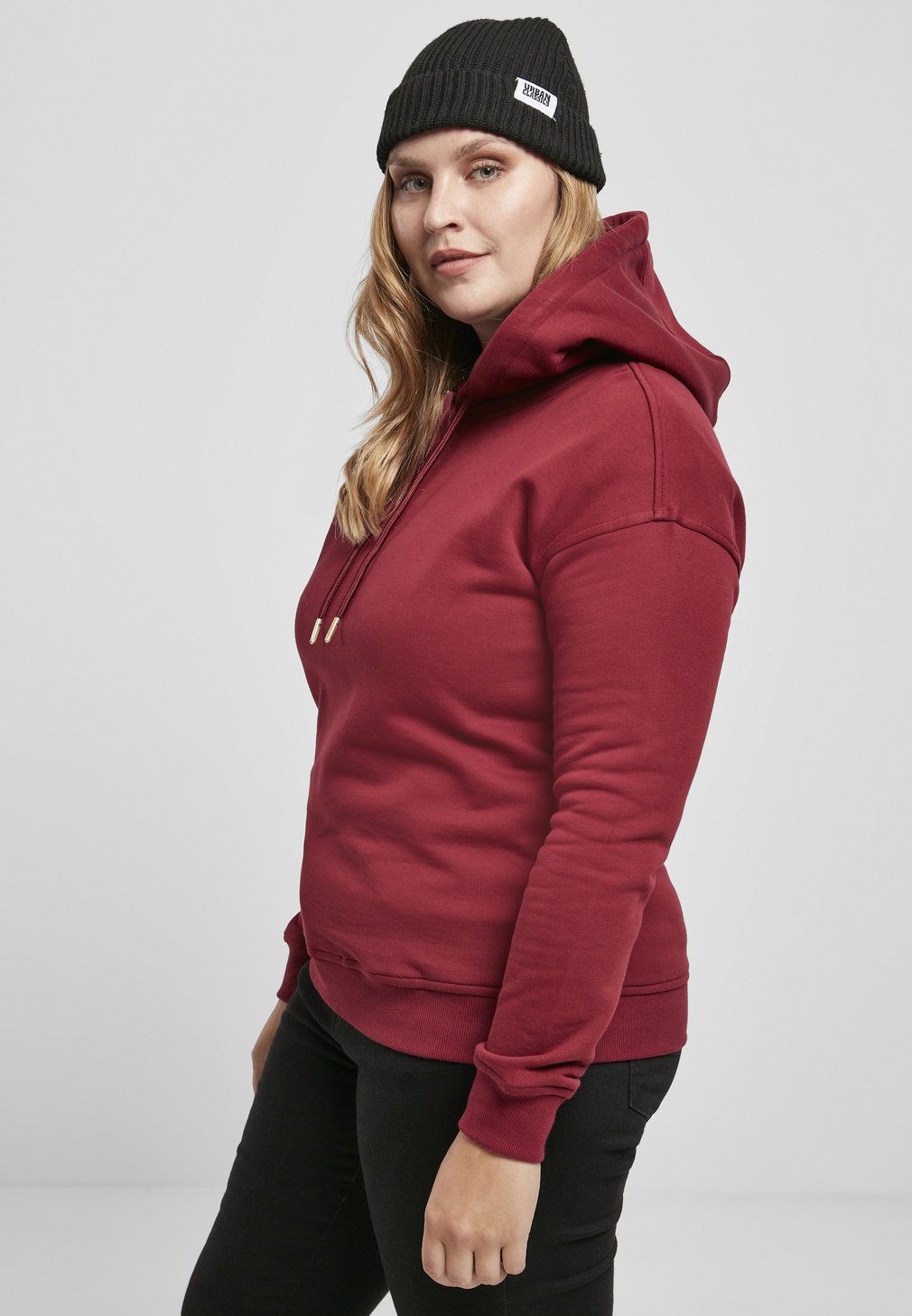 UrbanClassicsDamenHoodieLadiesOrganicHoodyBurgundy-3XL