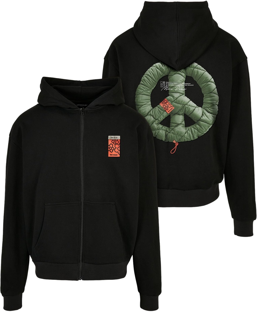 MisterTeePufferPeaceHeavyOversizeZipHoodyMT2427