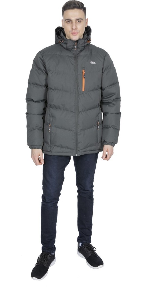 TrespassJackeBlustery-MalePaddedJacketAsh