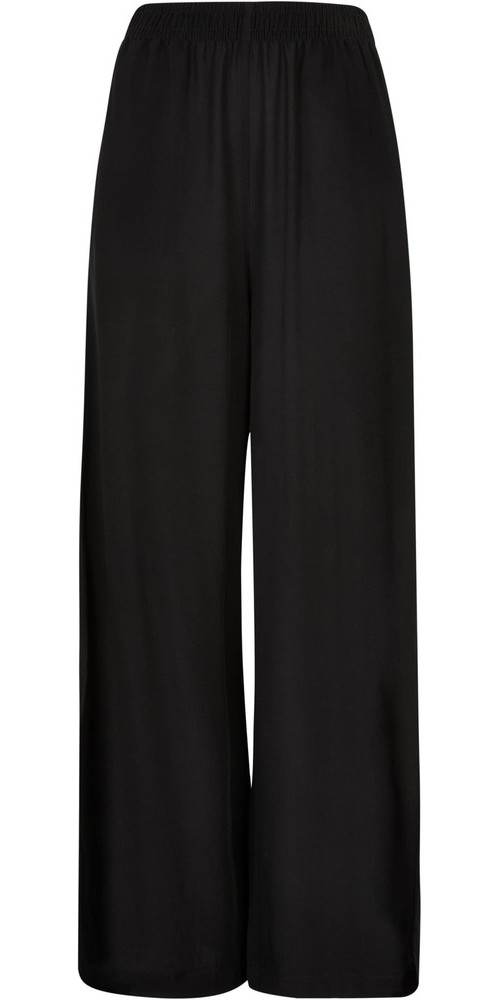 UrbanClassicsDamenHoseLadiesWideLegViscosePantsBlack-3XL