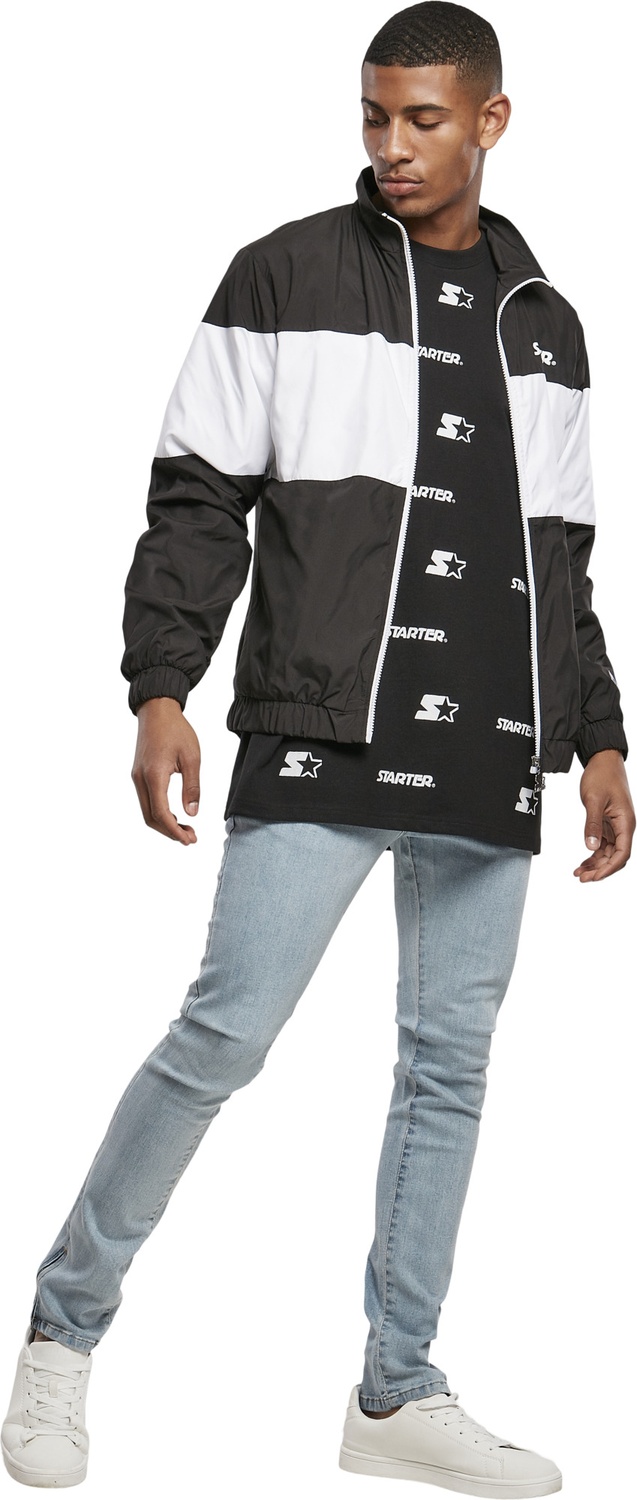 StarterBlackLabelJackeBlockJacketBlackWhite