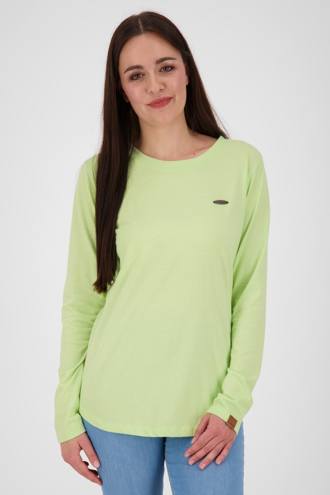 AlifeKickinDamenLeaAKALongsleeveLime-L