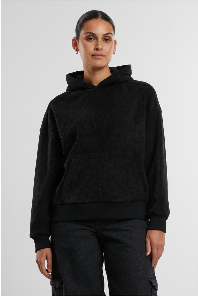 UrbanClassicsDamenLadiesJacquardVelvetOversizedHoodieTB7120