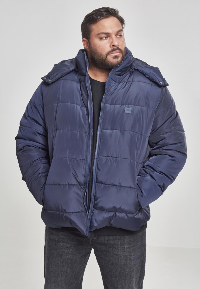 UrbanClassicsJackeHoodedPufferJacketNavy-3XL