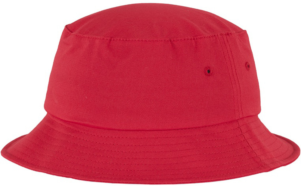 FlexfitCapCottonTwillBucketHatRed