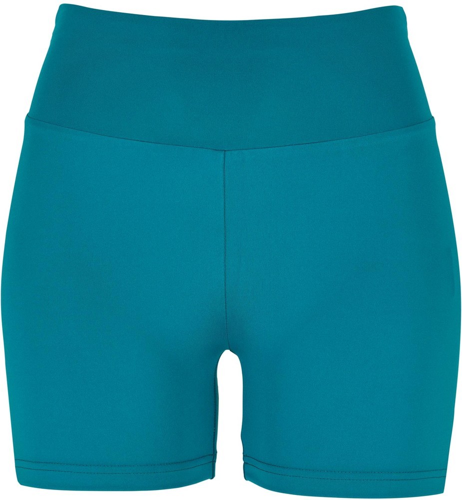 UrbanClassicsDamenShortsLadiesRecycledHighWaistCycleHotPantsWatergreen-3XL