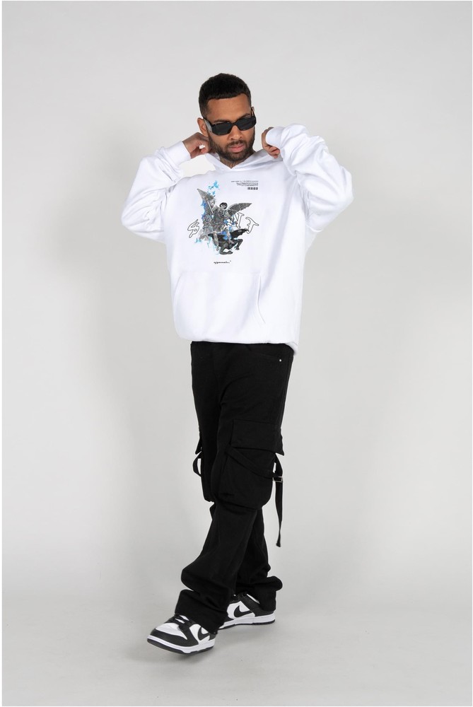 MJGonzalesSweatshirtSaintV1HeavyHoodyOversizedEssentialsV4White